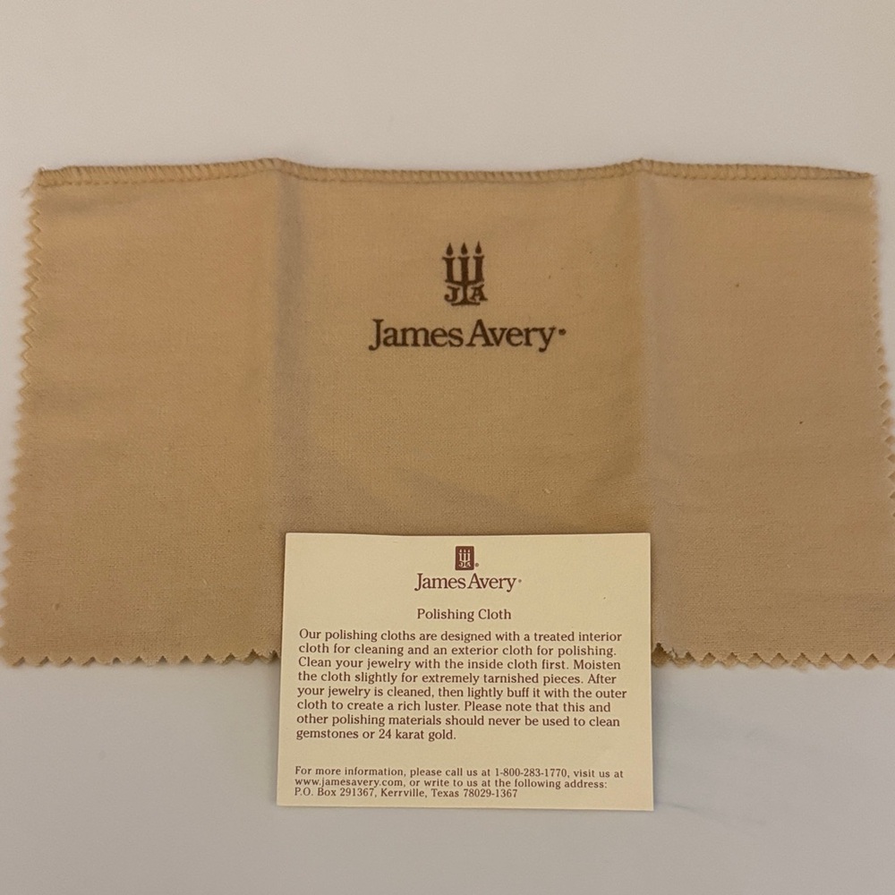 James Avery ORIGINAL VINTAGE Tan Polishing Cloth